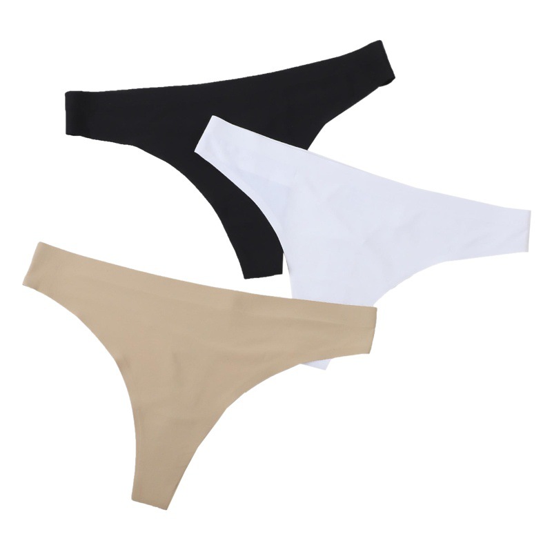 AliExpress Amazon ropa interior de mujer cómoda cintura baja T pantalones de seda de hielo sin costuras Tanga mujer transfronteriza fabricante de ropa interior