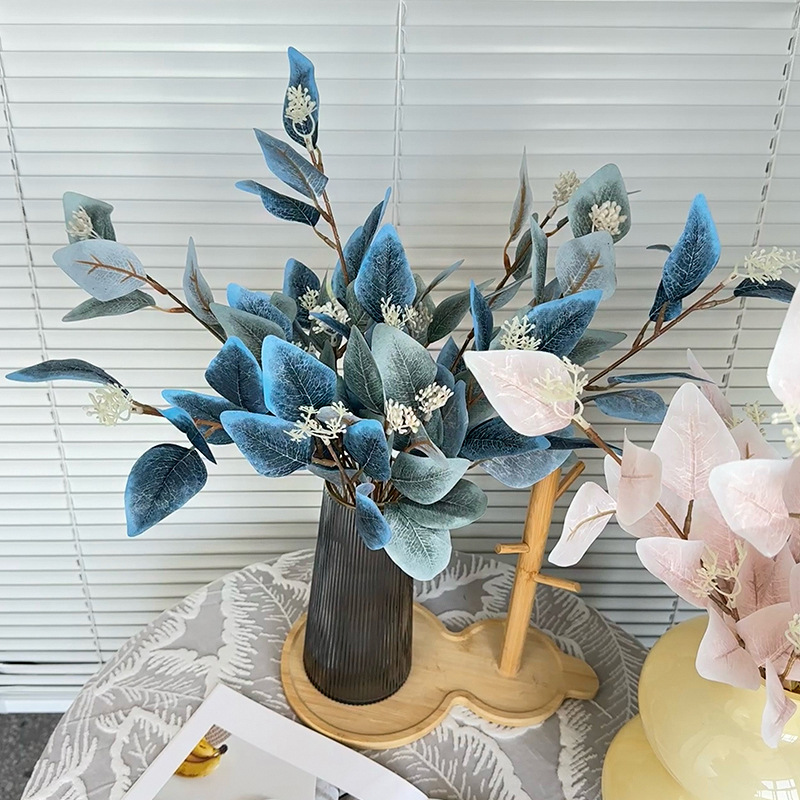 Simulated Eucalyptus Leaves DIY Materials for Wedding Decoration, Home Living Room Decoration, Table Decorations, Cross-Border Hot Selling