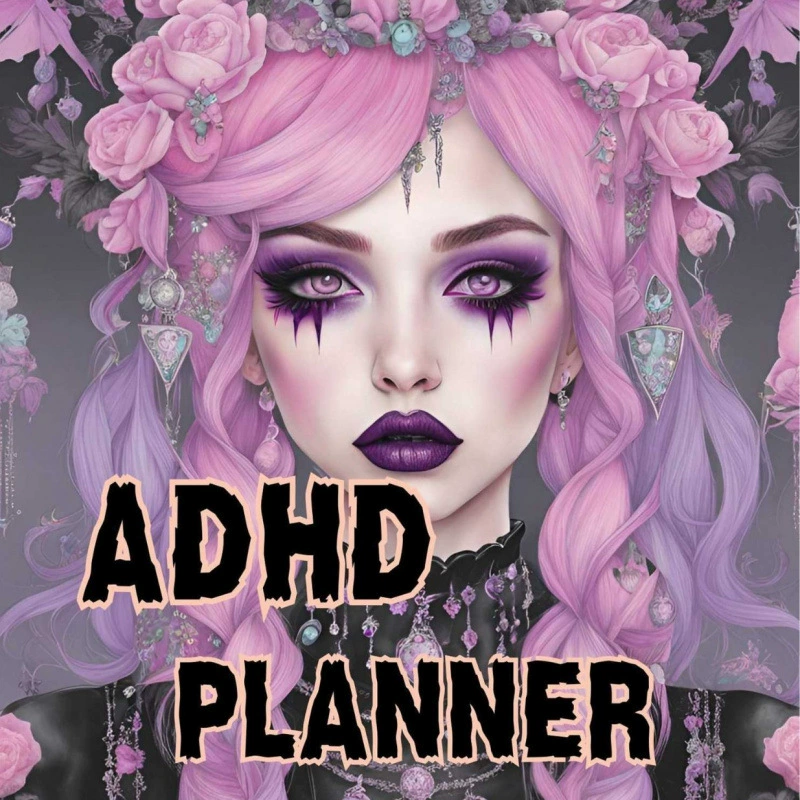 Новый продукт через границу мягкий готик программа ADHD Pastel Goth ADHD планировщик