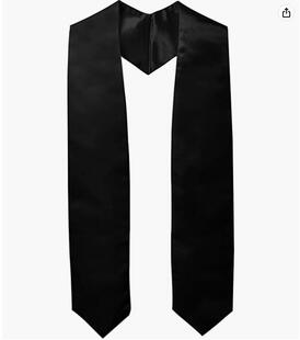 跨境亚马逊缎面毕业围巾荣誉绶带 学士服披肩 graduation stole-阿里巴巴
