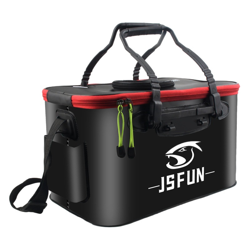 Folding Fishing Bucket Cross-Border Eva Live Fish Box Sea Fishing Box Outdoor Portable Car-Mounted Fish Protection Box Fish Protection Bucket