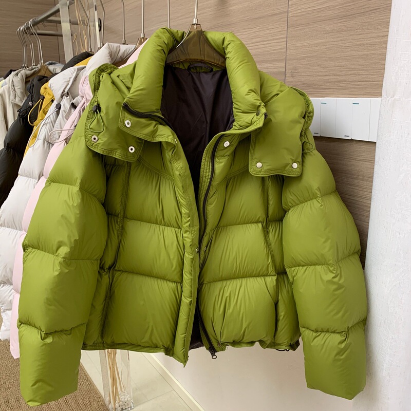 Short Hooded down Jacket for Women, Full Body Filled with Down, New Winter Korean Style Simple and Versatile Age-Reducing Warm Jacket