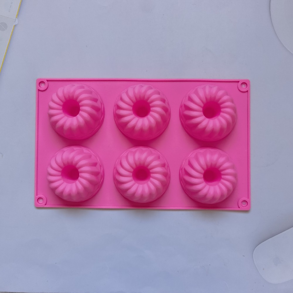 6 Lian Savarin 189 molde de silicona pastel helado pudín molde de postre jabón utensilios