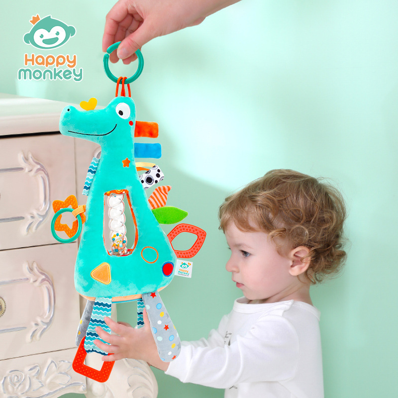 Happy monkey bebé cama multifuncional colgante agarre entrenamiento reloj de arena juguete bebé educación temprana torno colgante