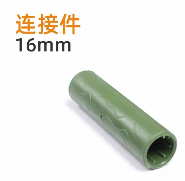 Conector de la hebilla de la siembra de hortalizas y flores de efecto invernadero tubo redondo de ratán escalada de plástico recubierto tubo de acero accesorios de jardinería