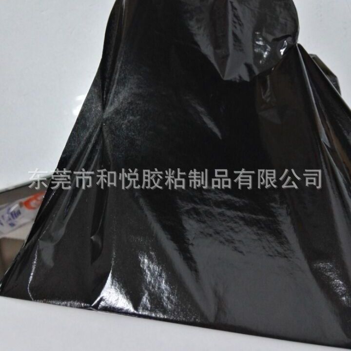 黑色双面胶带油性棉纸高粘高遮光交货快量大价优高粘度背胶