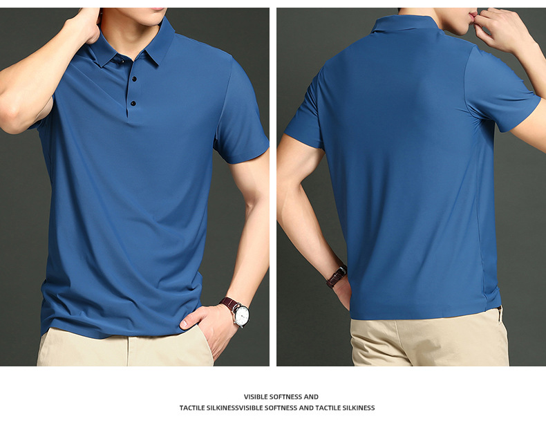 Ice Silk Polo Shirt
