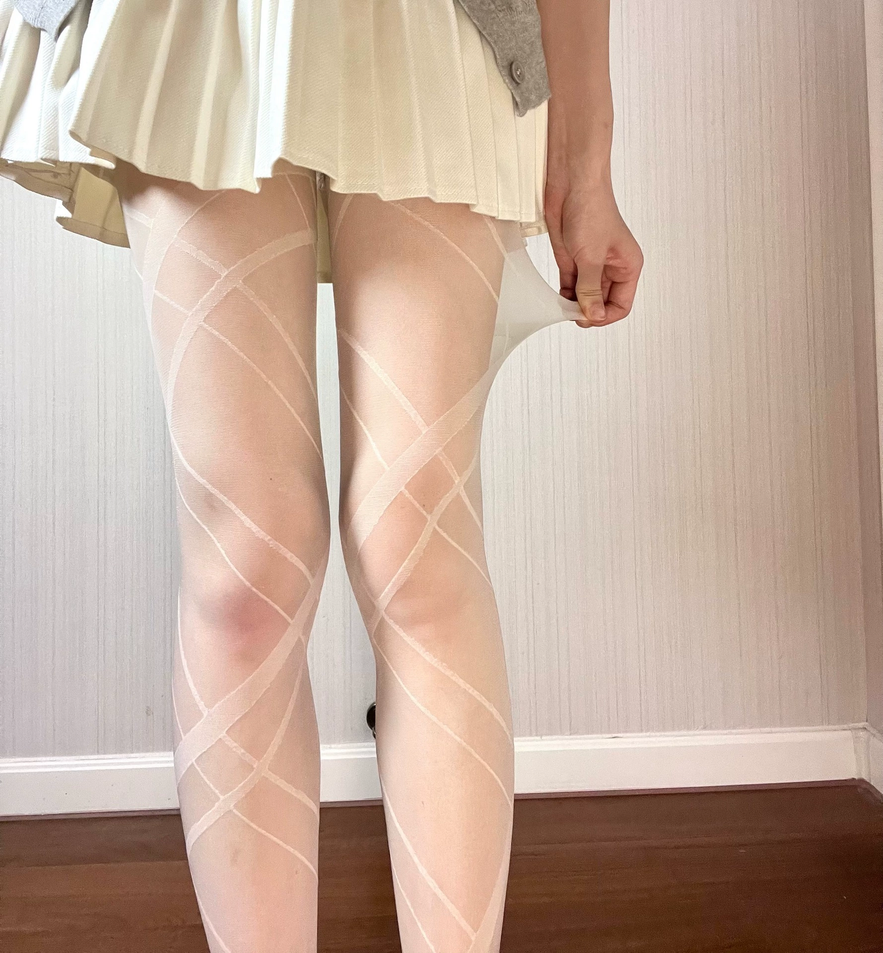Tights, black sexy retro belt, thin weaving