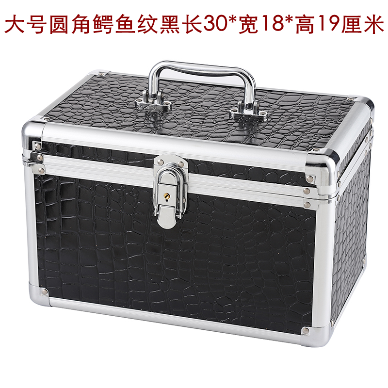 Caja de herramientas técnica Caja de maquillaje de aleación de aluminio Caja de almacenamiento Pedicura Baño Pedicura Maleta de belleza