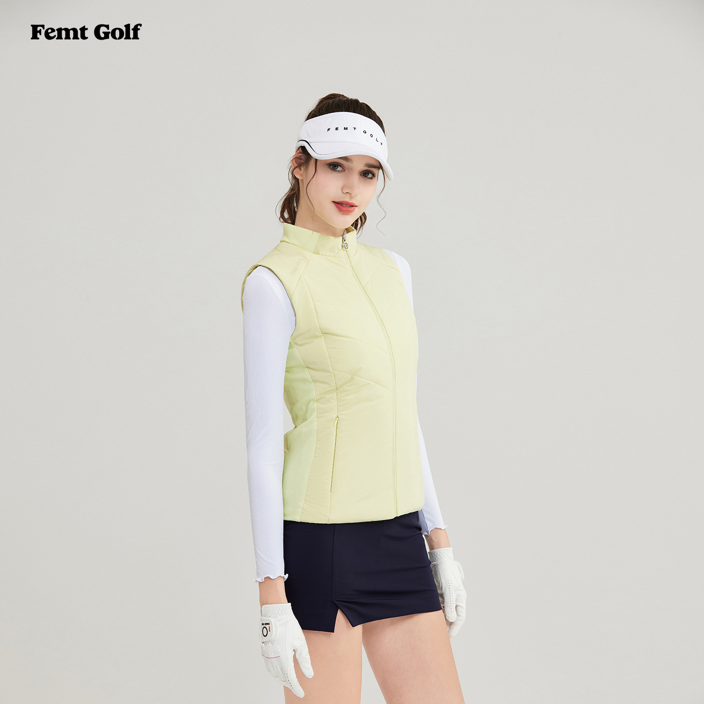 Femtglof New Golf Women's Vest Autumn and Winter Cotton Warm Golf Lightweight Sports Top Jacket
