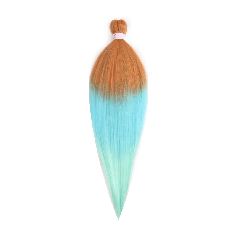 EZ Trenza PVC ignífugo a baja temperatura fibra multicolor flojo gran ganchillo de trenza fábrica de cabello recto un cabello