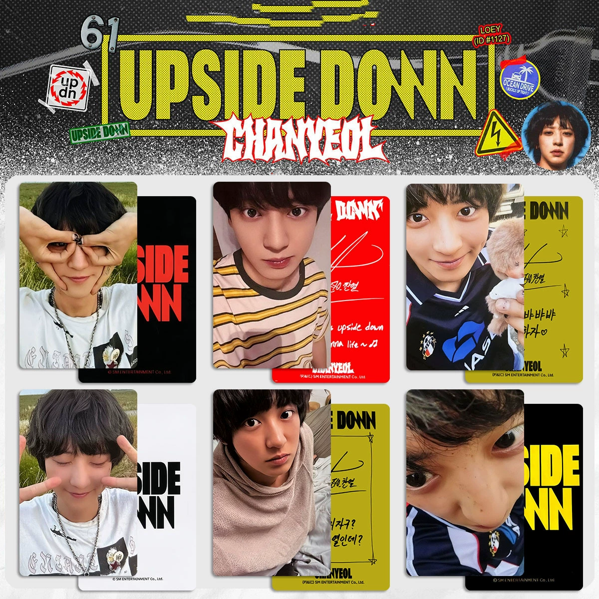 CHANYEOL альбом 2-й мини-альбом UPSIDE DOWN периферийные фото карты EXO Парк Чанъёль специальная бонусная карта K4 wvs