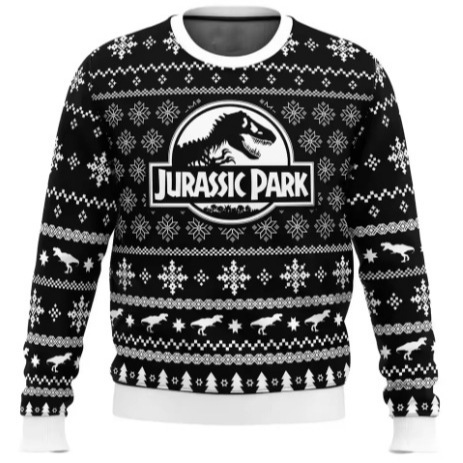 Jurassic Park Dinosaur Christmas Costume Gift Santa Claus Sweater Men's and Women's Round Neck Sweatshirt 3D Autumn and Winter Party Jurassic Park Dinosaur Christmas Costume Gift Santa Claus Sweater Men's and Women's Round Neck Sweatshirt 3D Autumn and Winter Party