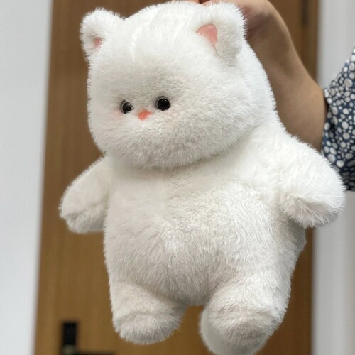 Meow cub doll chubby white cat cute plush toy simulation cross-border cat doll