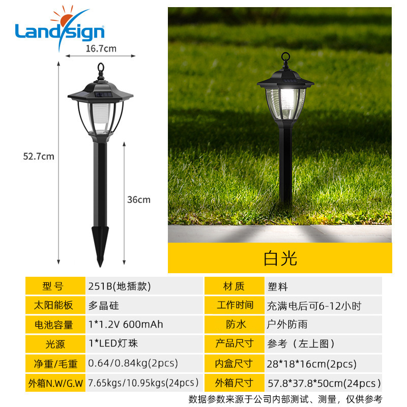 Lámpara solar al aire libre jardín lámpara hexagonal retro Palacio jardín césped paisaje iluminación puede hacer inducción