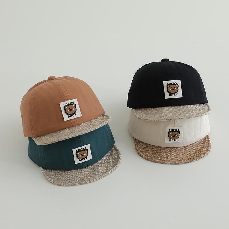 12-30 Sombreros para bebés de primavera y otoño delgados sombreros de pato para bebés sombreros de béisbol para niños sombreros de protección solar coreanos