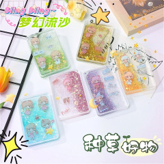 流砂カードレンガ透明アクリルカラー流砂ディスクかわいいカードシールdiy創意プレゼント現物