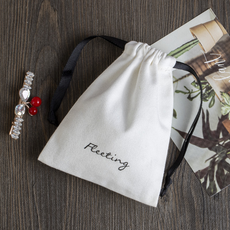 抽绳棉布束口袋棉布抽绳袋帆布收纳珠宝袋可加印LOGO礼品袋首饰袋