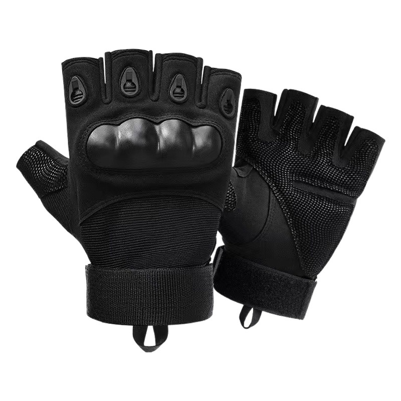 Tactical Half Finger Gloves Sports Riding Outdoor Men's and Women's Gloves Military Fans Fitness Non-slip Gloves