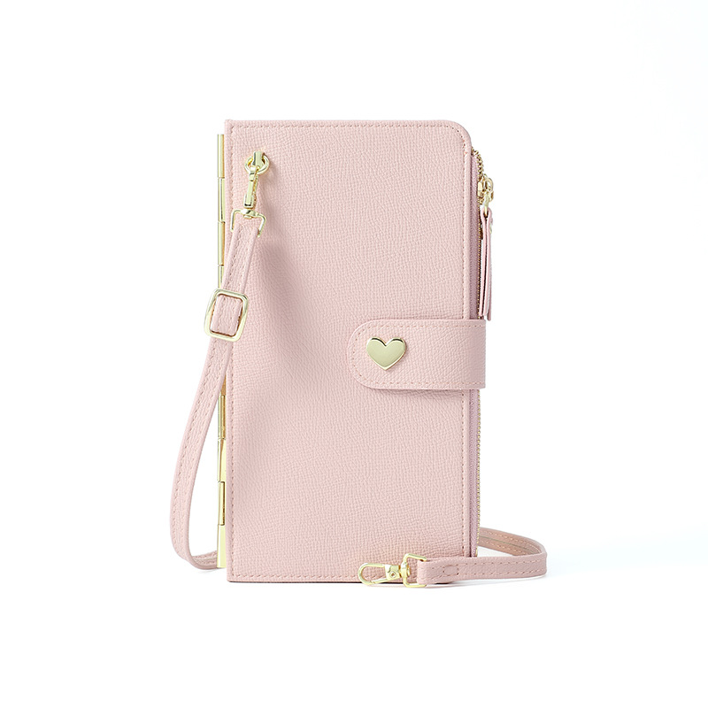 Haitao pantalla táctil bolso del teléfono móvil de las mujeres multi-tarjeta monedero multi-funcional de gran capacidad crossbody cremallera titular de la tarjeta