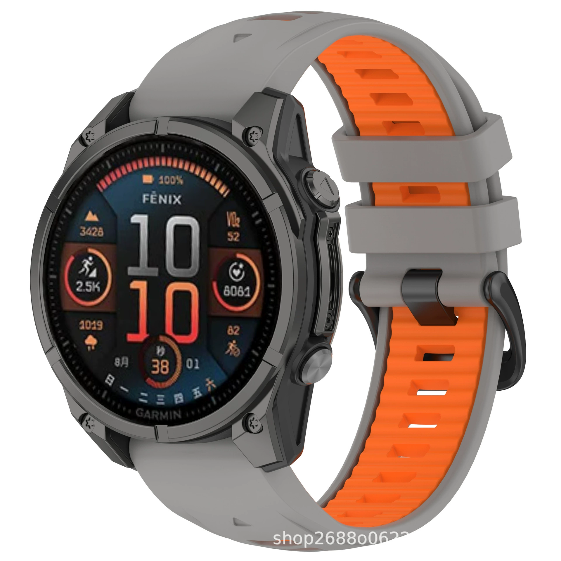 Keyi is suitable for Garmin Fenix8 silicone strap Enduro3 official same strap FenixE strap