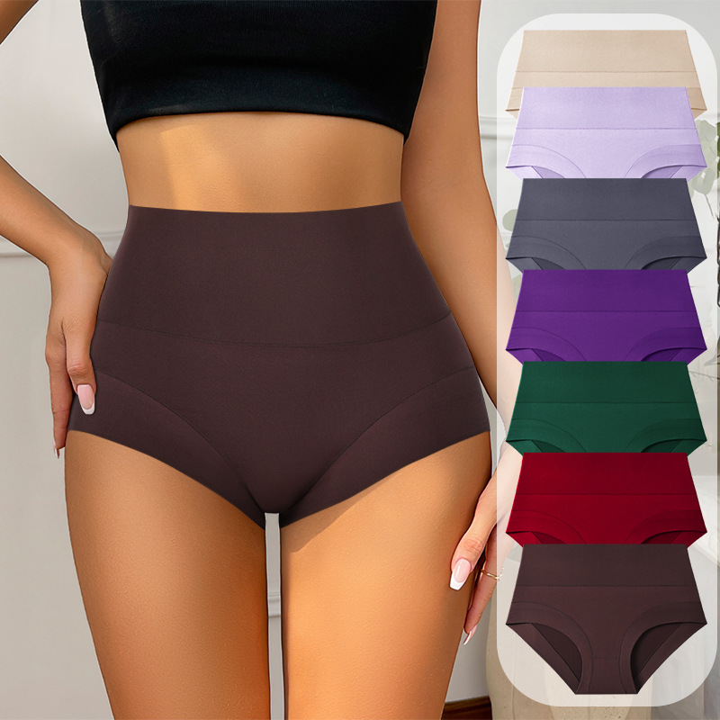 New Cross-Border Large Size Underwear for Women Plus Fat Super Large Size Boxer Briefs Pure Cotton High Waist Tummy Control Butt Lifting Women's Underwear