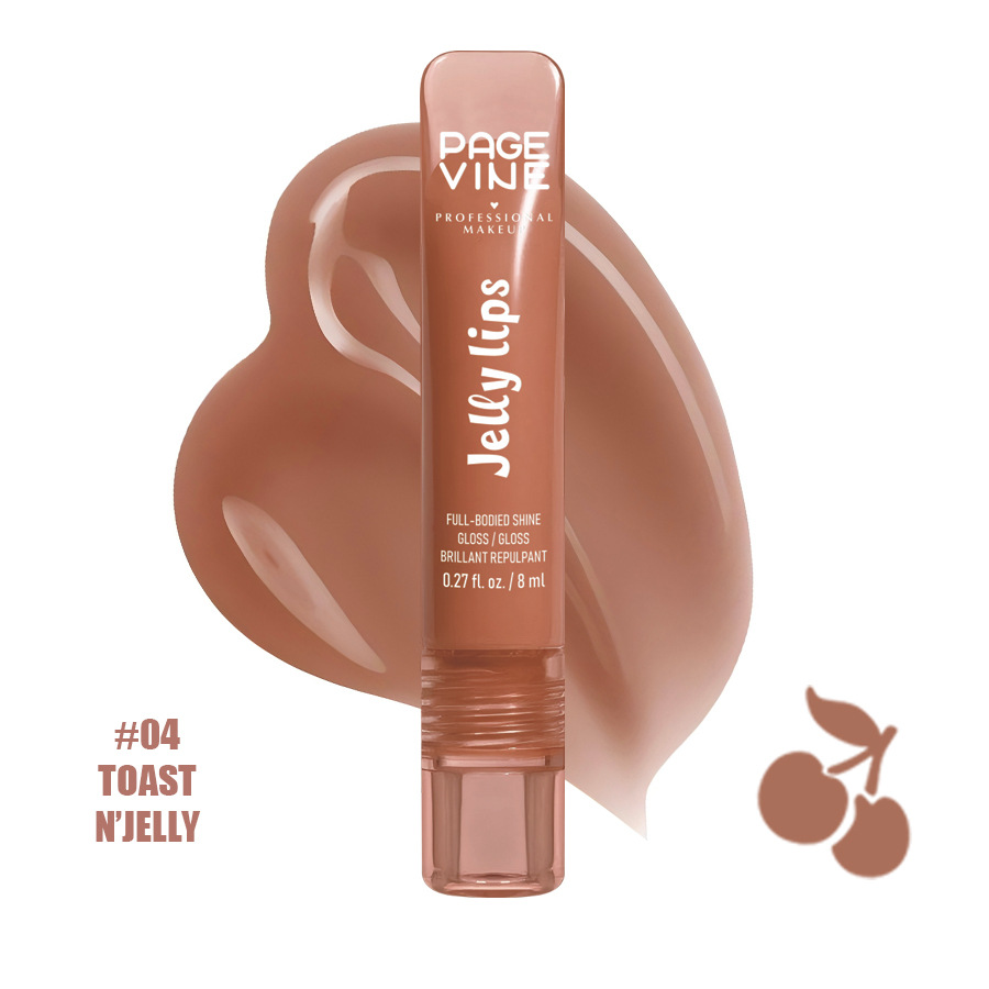 Cross-border PAGE VINE Lip Oil Fruit Lip Oil Hydrating Nutrient Lipstick Lock Water Brilliant Lip Esmalte
