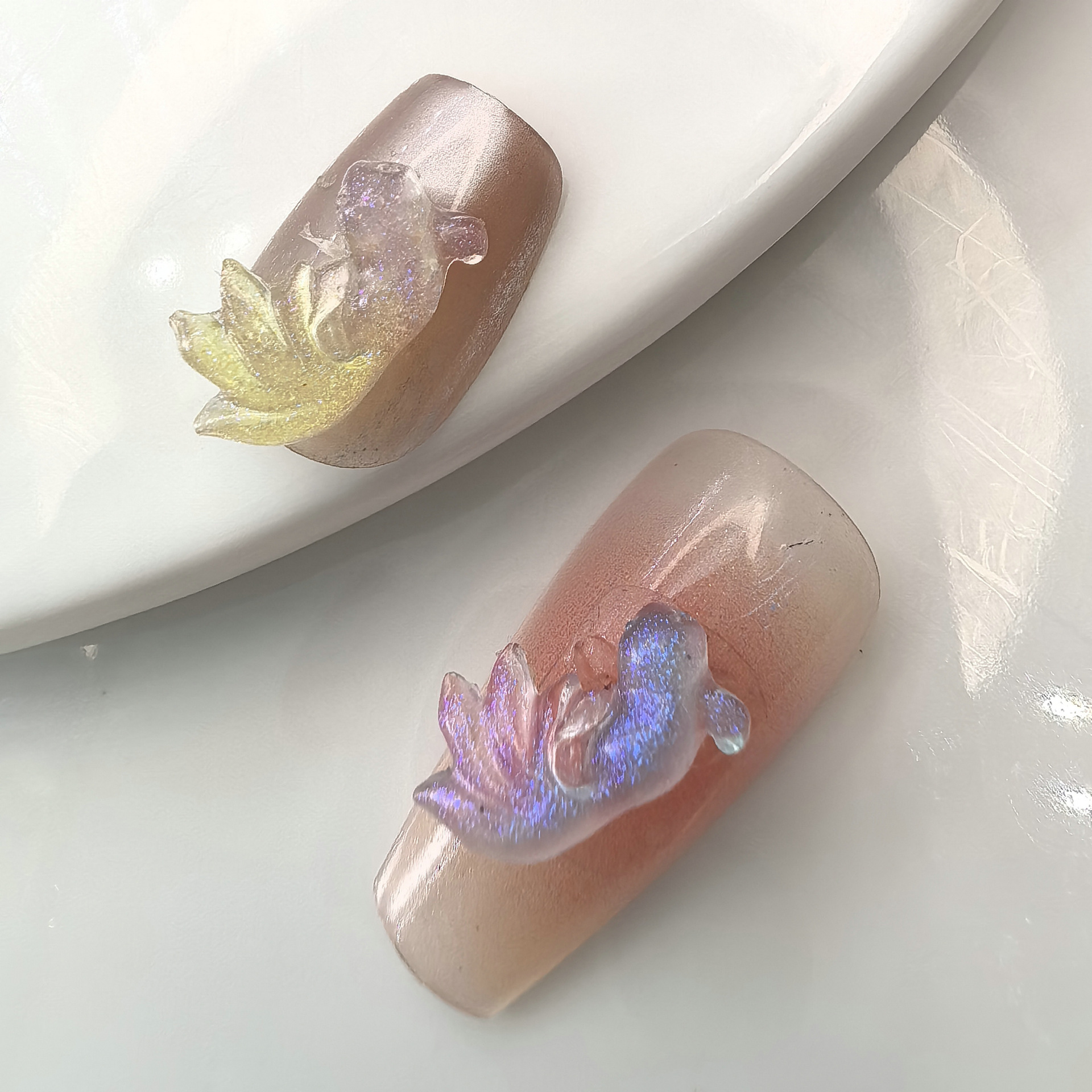 美甲饰品金鱼极光渐变锦鲤diy立体装饰配件批发0010.jp