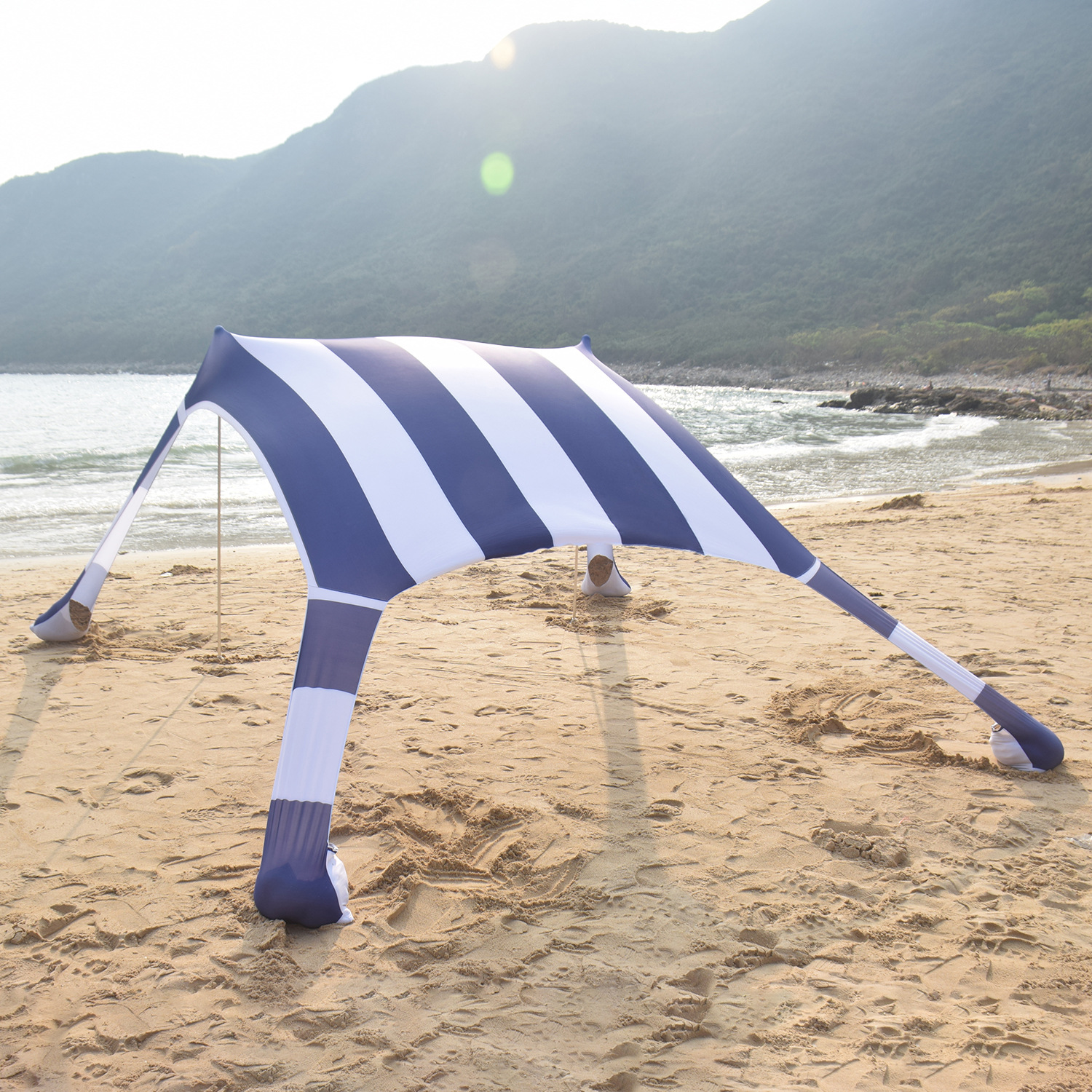 4#蓝白条纹天幕