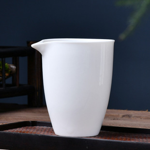 No handle ceramic fair Cup jade porcelain Kung Fu Tea Sea white porcelain uniform Cup divided Tea Ware single tea set tea ceremony accessories