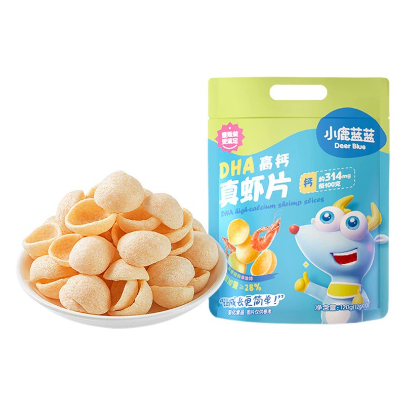 Официальный флаг подлинные товары олень синий DHA с высоким содержанием кальция настоящие креветки ломтики 0 транс жирные кислоты молярные печенье детская закуска бренд