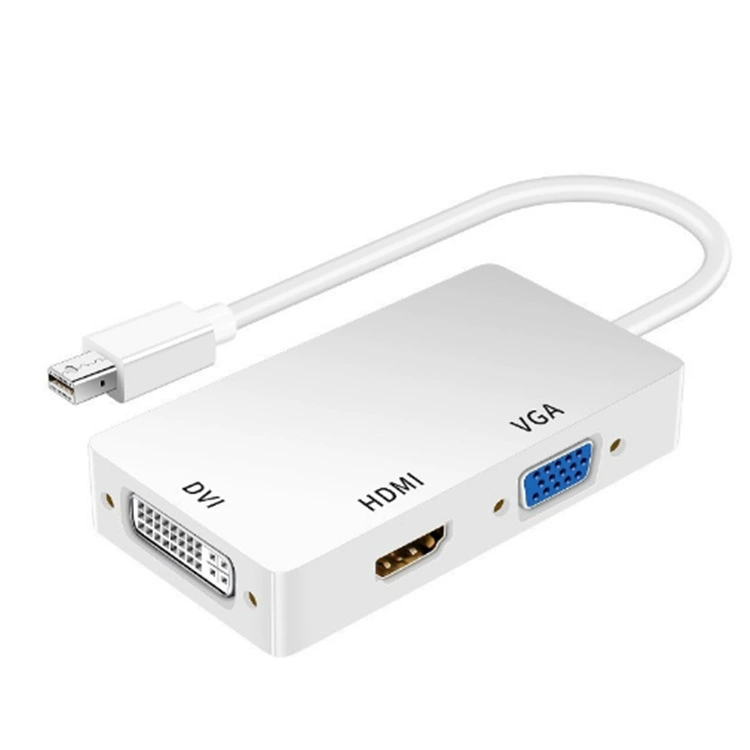 Mini DP на HDMI кабель Thunderbolt DP кабель 3-в-1 конвертер Mini DP на VGA/HDMI/DVI