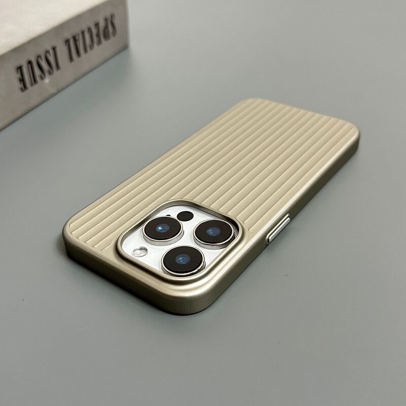 适用于iphone17promax瓦楞光楞磁吸手机壳苹果16磨砂肤感保护套15|undefined