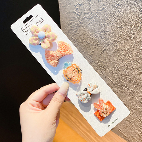 Infant hair clip cloth bag headband cute children's hair clip baby does not hurt the hair clip princess hair clip hair accessories