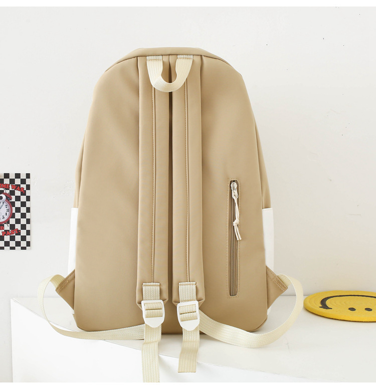 Zaini per bambini Zaino per studenti in quattro pezzi Zaino da viaggio per il tempo libero di grande capacità alla moda di nuovo stile Zaino semplice in tinta unita_voghion.com