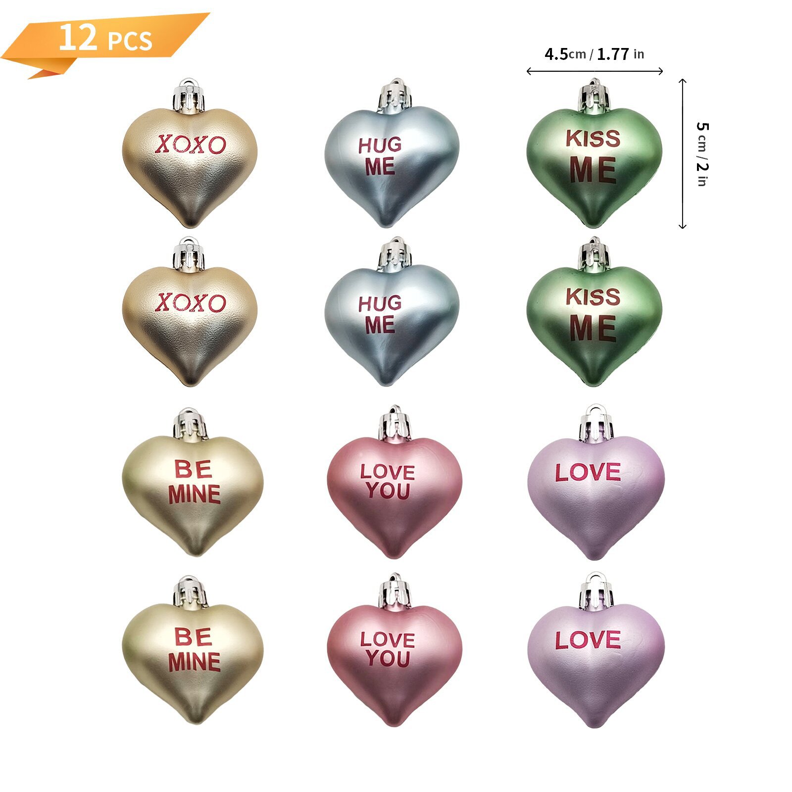 6 estilos, 12 piezas por paquete