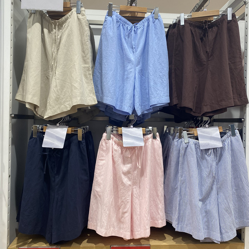 Japanese Style/Women's Clothing Linen Blend Comfortable Shorts Casual Knee-Length Pants 26 Summer New Model 485575/485251 Japanese Style/Women's Clothing Linen Blend Comfortable Shorts Casual Knee-Length Pants 26 Summer New Model 485575/485251