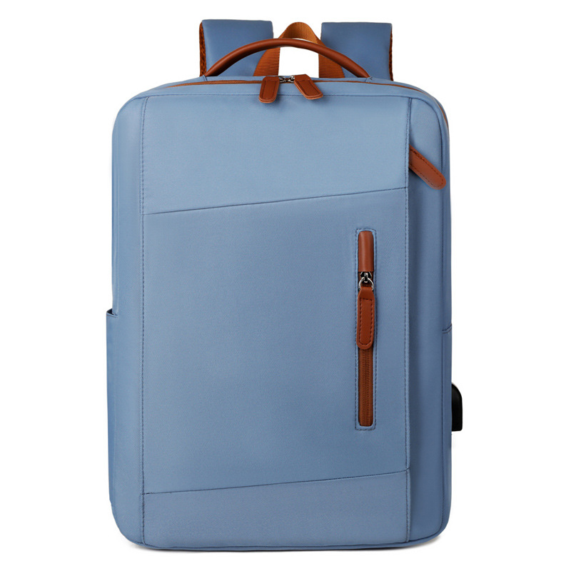 Nuovo zaino da lavoro transfrontaliero di grande capacità, borsa multifunzionale per laptop, tinta unita, versatile per i viaggi_voghion.com