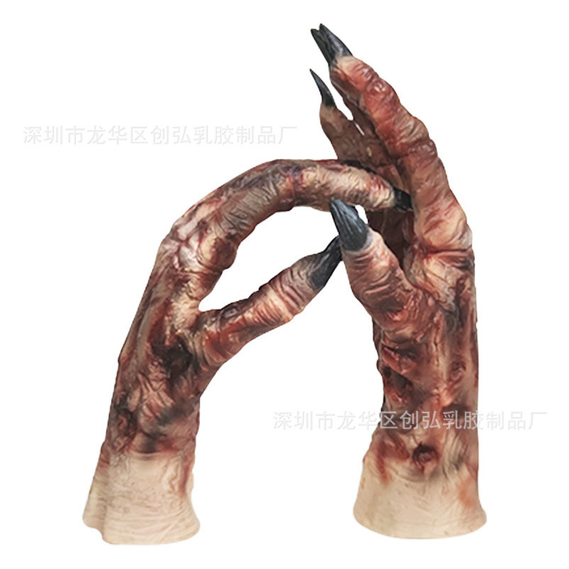 New Halloween Easter Mummy Latex Gloves Adult and Children Party Dress up Props Simulation
