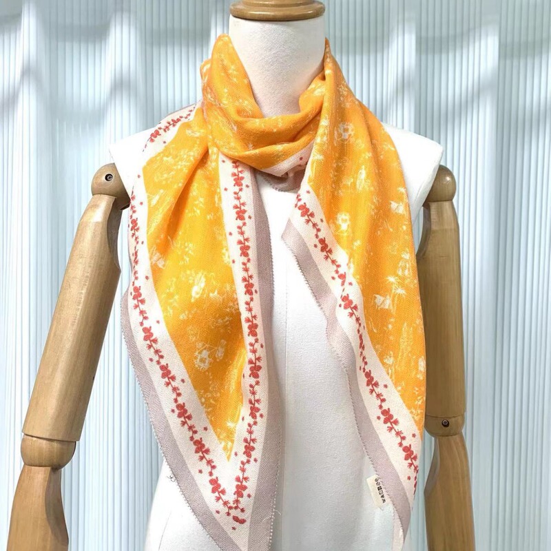 Silk Cashmere Wool Diamond Scarf Long Scarf Scarf Shawl Scarf Beveled Scarf All-match High-grade