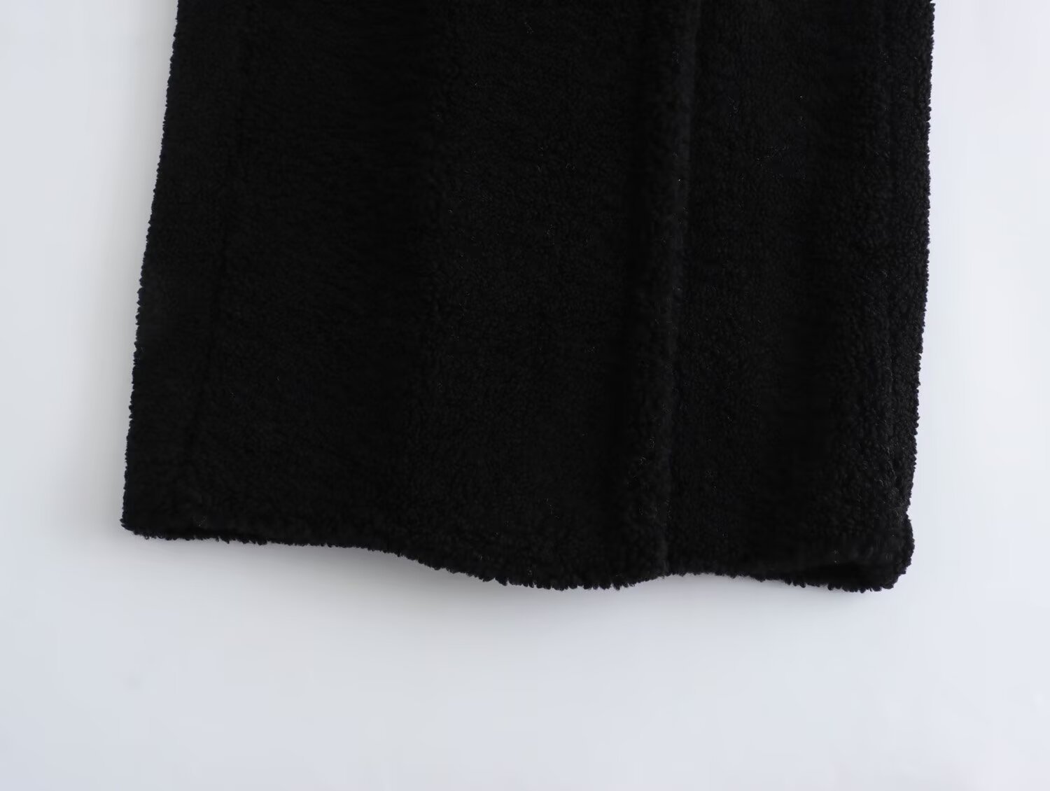 Kadın giyim 2024 sonbahar/kış yeni sokak modası polar uzun ceket ceket_voghion.com