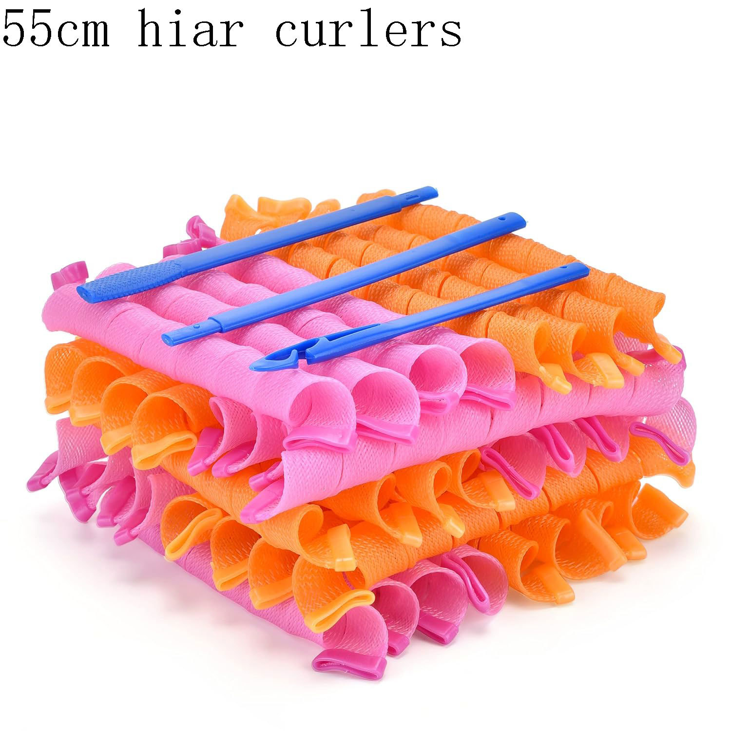 Cross-border hot selling non-hot nylon curler magic hair volume 55cm magic curling tool hair styling supplies wholesale