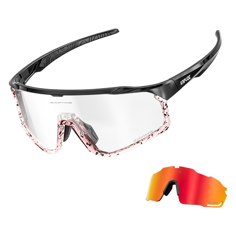Gafas Fotocromáticas de Ciclismo TR90 Marco Desmontable A Prueba de Viento para Deportes al Aire Libre