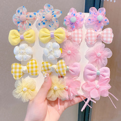 お姫様の超仙蝶結びのヘアピンの布芸の花のヘアピンの子供の髪飾りは髪を傷つけません。