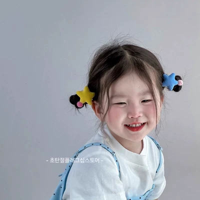Super Cute Baby Star Hair Band: Saç üçün rezinlər