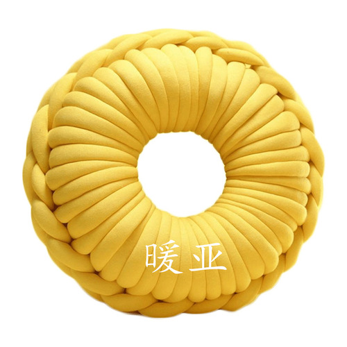 Saturated version of super thick wool braided blanket, non-shedding, hand-knitted pet cat nest pillow, baby wrapped bed anti-collision fence