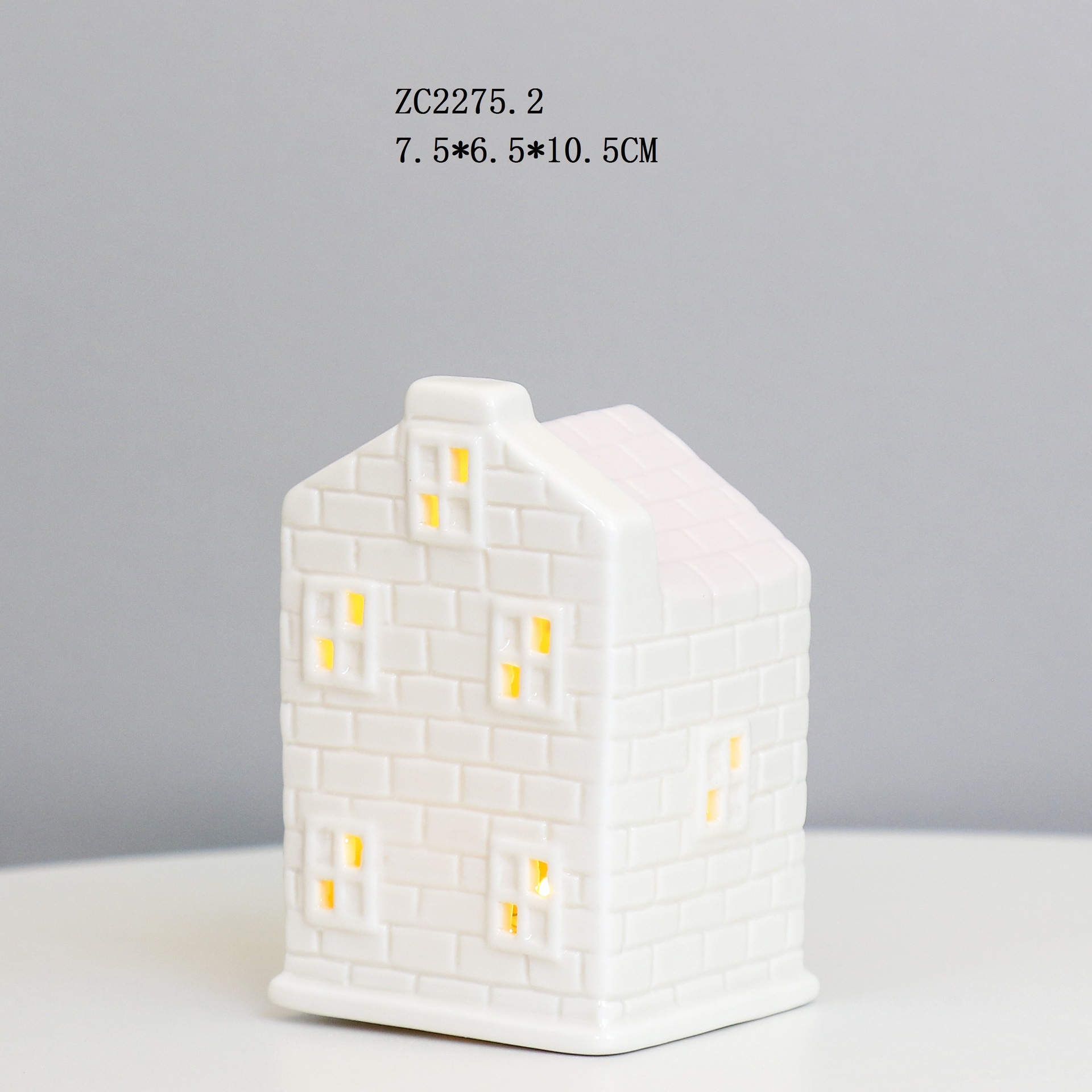 Casa de cerámica titular la vela luz moderna lujo retro salón artesanías decoración suave estilo Europeo candelabro