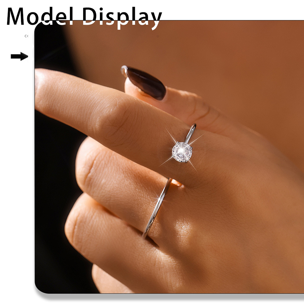 S-shaped Double Finger Wrapped Gold 3A Zircon Ring Stainless Steel PVD Simple And Luxurious Bracelet_voghion.com