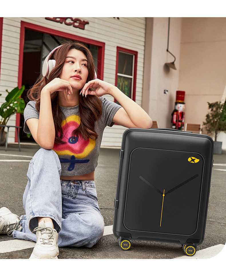 Bộ vali PP 2 chiếc 20 inch và 24 inch kéo tay du lịch có khóa số — Pp hành lý bột anh đào chi tiết 28