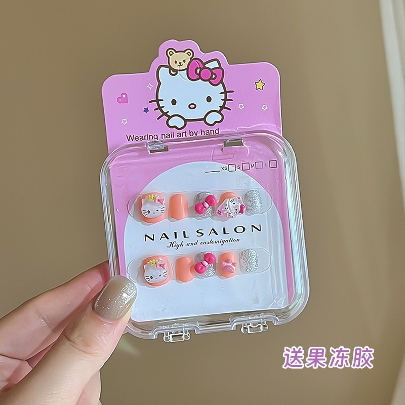 Niños parches de uñas super lindas chicas lindas usan pegatinas de dibujos animados de uñas seguras desmontables parches de uñas al por mayor image 76